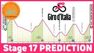 Giro dItalia 2024 Stage 17  PREVIEW  FAVOURITES  PREDICTION [upl. by Laekcim]