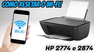 como RECONFIGURAR O WIFI da impressora HP 2774 e 2874 [upl. by Deck48]