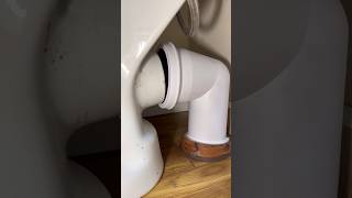 How to fit a toilet on new floor asmr plumping diy howto subscribe youtubeshorts plumber [upl. by Nairadas511]