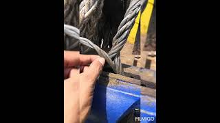 basic splicing tutorial of wire sling 😁😁😁 [upl. by Laup]