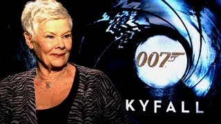 Dame Judi Dench Interview  SKYFALL JoBlocom [upl. by Hgielrak]