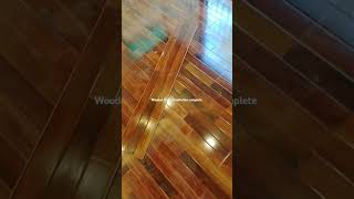 Wooden floor installation complete w block home interiordesign woodenstaircase wood [upl. by O'Meara]