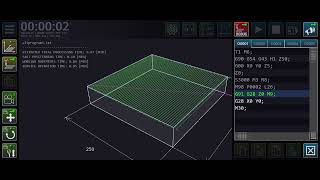 CNC Altprogram Örnek Uygulama 1Yüzey FrezelemeCNC VMC Simulator subprogramfacemilling [upl. by Way674]