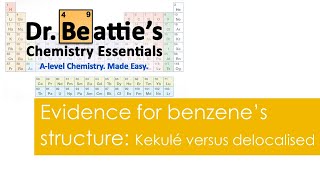 Evidence for benzenes structure Kekulé versus delocalised model  Alevel Chemistry  Year 2 [upl. by Albie]