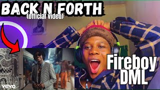 Fireboy DML Lagbaja  back n forth Official Video Reaction fireboydml [upl. by Yssej]