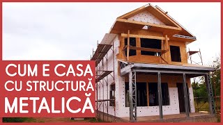 CUM E CASA CU STRUCTURĂ METALICĂ [upl. by Anavlys]