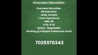 Career Link jobjobvacancykochi infopark infoparkkochi infoparkjobs hiring [upl. by Rosati699]