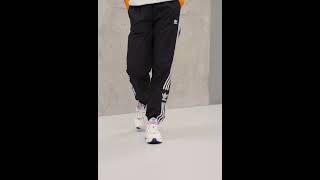 ADIDAS Originals CLASSICS LOCK UP Track Pants Tracksuit Bottoms Crinkle Nylon Black Women  Zalando [upl. by Ahsini]