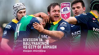 EnergiaAIL Division 1A  Ballynahinch vs City of Armagh [upl. by Frisse]