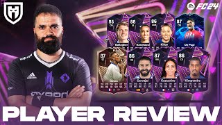 GOVOU 87 CARVAJAL 86 CASCARINO 87 KIRBY 86 GALLAGHER 85 KARCHAOUI 88 KIMPEMBE 86 FC24 PLAYER REVIEW [upl. by Libbi]