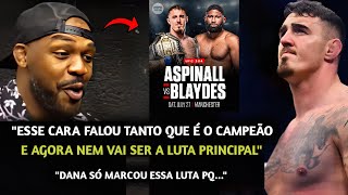 NÃO GOSTOU🚨OLHA A REAÇÃO de Jon Jones após Dana ANUNCIAR a DISPUTA DE CINTURÃO dos PESADOS [upl. by Placido]