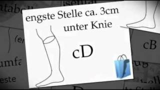 Beine Messen für Kompressionsstrümpfe AD [upl. by Anerroc]