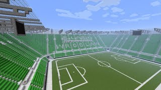 WKS Śląsk Wrocław  Stadion w Minecraft  Save [upl. by Emiatej]