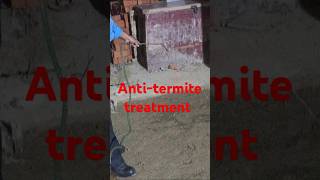 Antitermite treatment after soil consolidation shorts short viralvideo construction civilwork [upl. by Aneryc]