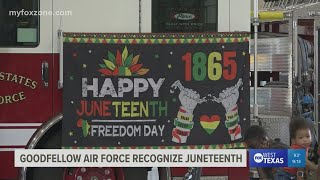 Juneteenth federal holiday celebrated at Goodfellow Air Force Base [upl. by Madson445]