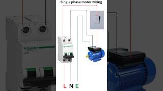 Single phase motor wiring  single phase motor wiring diagram  shortsyoutube [upl. by Margherita]