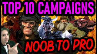 TOP 10 BEGINNER Campaigns to FIRST Play in Total War Warhammer 3 Immortal Empires Easiest Guide [upl. by Terrej]