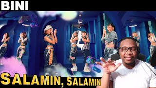 THE BACKGROUND HARMONY WITH THE CHORUS  BINI  Salamin Salamin Official Music Video  REACTION [upl. by Atikir67]