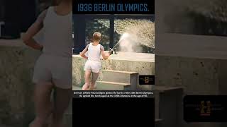 German athlete Fritz Schilgen ignites the torch of the 1936 Berlin Olympics olympics1936 [upl. by Iran]