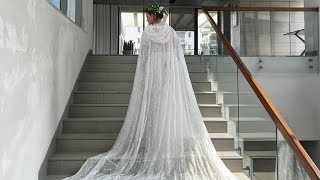 FF  Flower Fashion Made with Love  Brautkleid mit Braut Capes  Wedding Gown with Bridal Capes [upl. by Ezana]