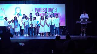 Parish day Catechism Anniversary 2024 Holy Trinity Pimpama Coomera Oxenford Kids group song [upl. by Ogait]