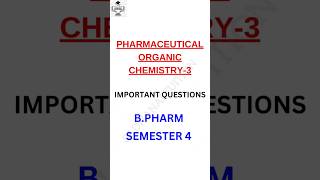 Pharmaceutical organic chemistry3 previous year important questions poc3 poc bpharmsem4 [upl. by Skyler292]