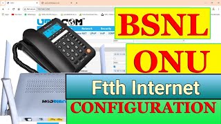 How To Configure BSNL FTTH ONUONT RouterModem 2024 in Hindi [upl. by Purington]