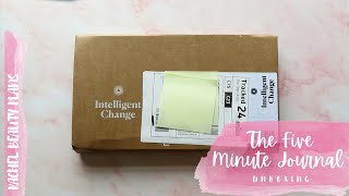 The 5 Minute Journal Unboxing amp First Impression  RachelBeautyPlans [upl. by Lraed]