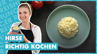 Hirse kochen  SO gehts richtig SchrittfürSchritt Anleitung [upl. by Atnohs]