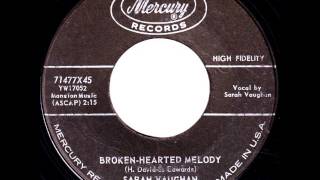 Sarah Vaughan ‎– Broken Hearted Melody 1959 Mercury ‎– 71477X45 [upl. by Sherfield]