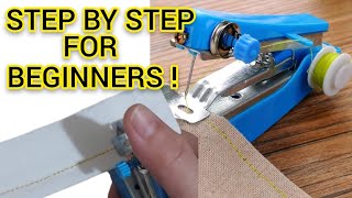 HOW TO USE A MINI STAPLER SEWING MACHINE TUTORIAL VIDEO [upl. by Haeli871]