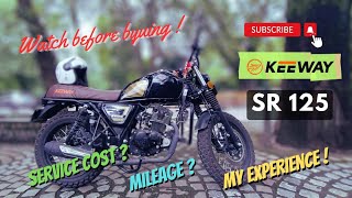 Keeway SR 125 Shocking Truth About Mileage and Service Cost 😱 [upl. by Korella988]