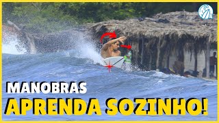 COMO APRENDER MANOBRAS NO SURF SEM SURFSKATE OU SURF COACH [upl. by Kariotta]