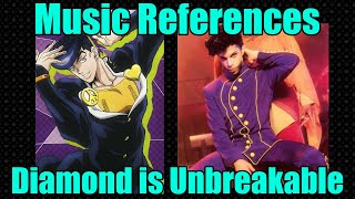 Every Music Reference in JoJo Diamond is Unbreakable [upl. by Htebiram]