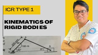 Kinematics of rigid bodies 🔥 ICR type 1  Mu Dec 09 engineeringmechanics firstyearengineering [upl. by Marlin]