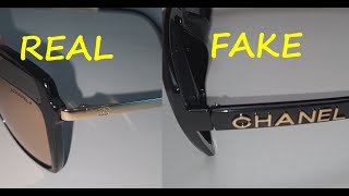 Chanel sunglasses real vs fake review How to spot counterfeit Chanel eyewear [upl. by Caves]