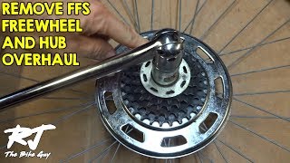 How To Remove Shimano FFS Friction Freewheel And Hub Overhaul [upl. by Eloc145]