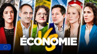 LÉCONOMIE vs LES CANDIDATS interviews européennes [upl. by Ahsie]