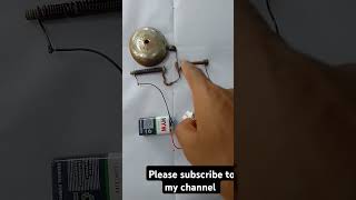 Electric Bell made with ElectroMagnetshortsvideoconstruction of electric bellexperiment [upl. by Audres]