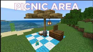 Minecraft picnic area  minecraft [upl. by Audrye]