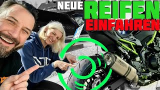 Neuen Reifen einfahren  Kawasaki Z900 [upl. by Zinnes]