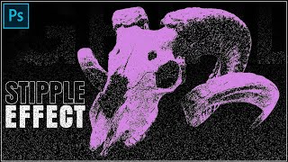 Create a Stipple Effect in Photoshop [upl. by Bruner]