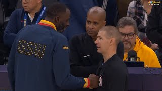 NBA ref tells Draymond Green that he listened to Draymonds podcast 😂 [upl. by Kciwdahc637]