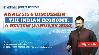 The Indian Economy A Review January 2024  Analysis amp Discussion [upl. by Chapell]