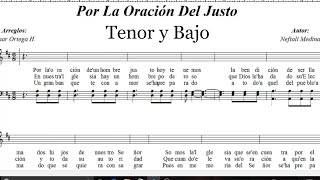 Lldm Por la Oracion del Justo Tenor y Bajo [upl. by Esorrebma]