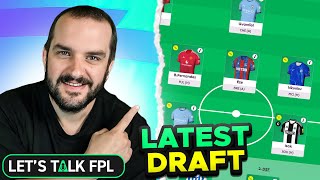 MY LATEST FPL DRAFT FOR GAMEWEEK 1  Fantasy Premier League Tips 202425 [upl. by Suki]