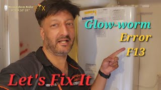 Glowworm f13 Ultracom boiler diagnosis and repair knowle Dorridge Solihull [upl. by Ruddy]