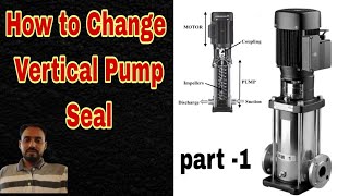 multi stage imppler vertical pump vertical pump ki seal Change kerna ka tarikaHindi and UrduHanif [upl. by Eramat]