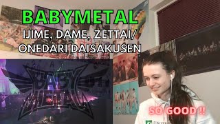 Reaction to BABYMETAL quotIJIME DAME ZETTAIquot and quotONEDARI DAISAKUSENquot [upl. by Rupert527]