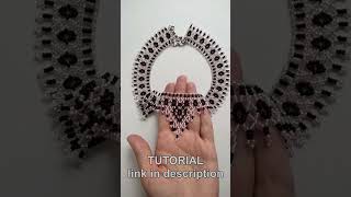 Beaded necklace tutorial easy beading [upl. by Nitneuq]